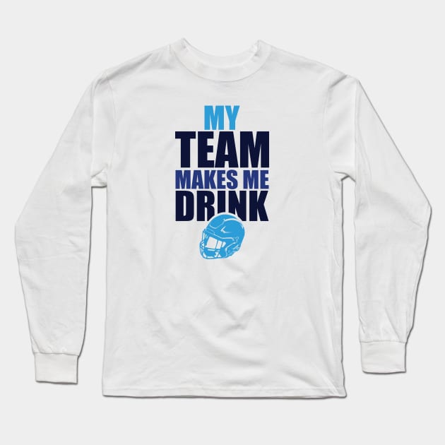 NFL Detroit Lions Drink Long Sleeve T-Shirt by SillyShirts